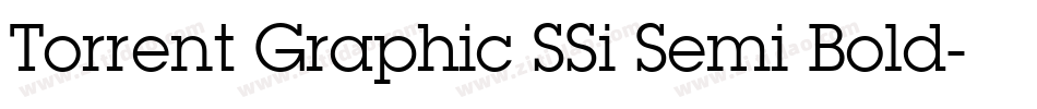 Torrent Graphic SSi Semi Bold字体转换